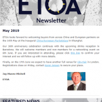 ETOA Newsletter May 2019