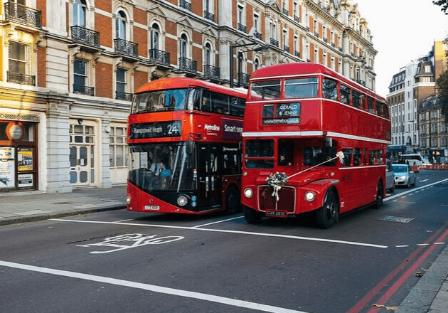 Destinations London Transport Coach